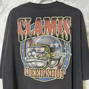 Glamis Speed Shop T Shirt Mens 3XL XXXL Black Short Sleeve Sand & Dirt E1